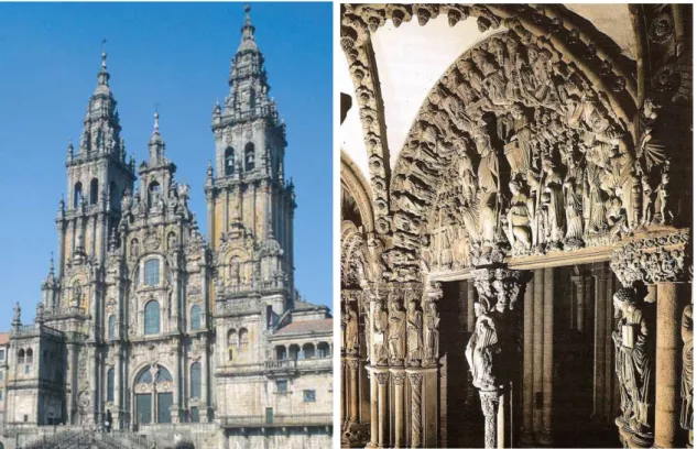 Fig. 3.7. The Pórtico de la Gloria is one of the  most remarkable stone works of the medieval 