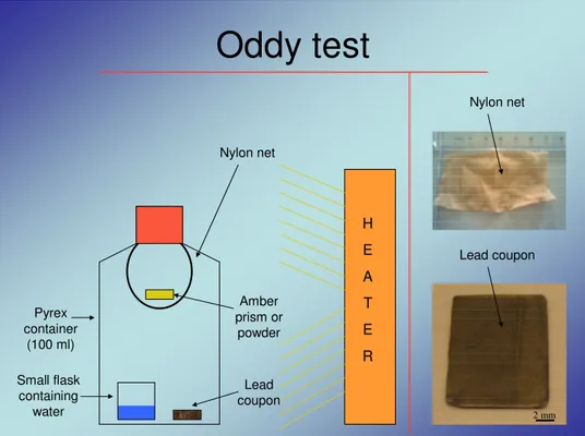 Figure 4.10. Experimental storage used for the Oddy test on lead in presence of Baltic  amber