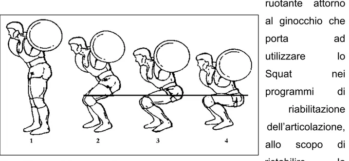 Figura 8-Sequenza dello squat completo 