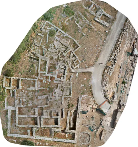 Fig. 9 – Upper terrace: orthophoto realized with survey by RPAS.