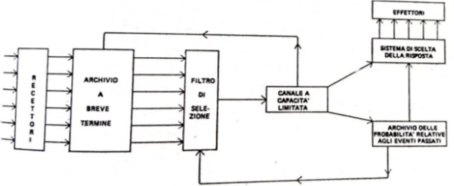Fig.  5  – Diagramma  a  blocchi  rappresentante  la  teoria  del  filtro  di  Donald  E.