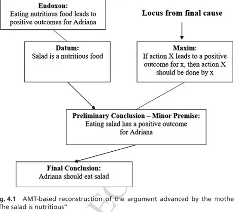 Fig. 4.1  AMT-based reconstruction of the argument advanced by the mother: 