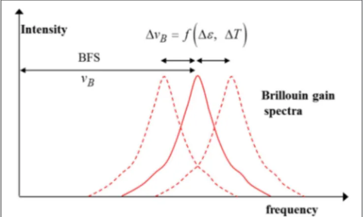 FIGURE 9 | Measurement of frequency shift in Brillouin scattering based sensing.
