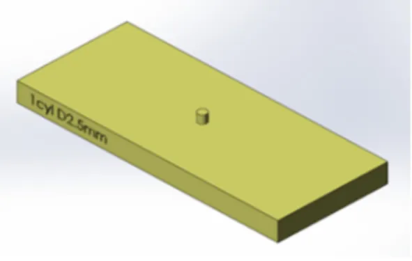 Figure 7. CAD drawing of the stimulus used in the tactile experiments. 