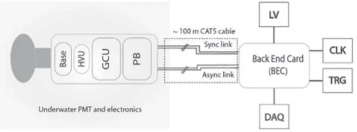 Fig. 1. – JUNO electronics architecture overview.
