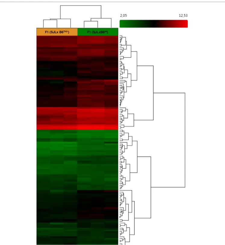 FigUre 1 | Microarray analysis indicates that Tlr2 genotype modulates immune-related pathways