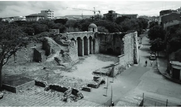 Figura 8: Forte della Maddalena, il bastione privo del terrapieno di riempimento dopo gli interventi di fine  XIX secolo