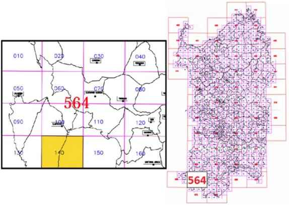 Figura 3.2.1.2: Localizzazione geografica area di studio su Carta Tecnica Regionale (CTR).