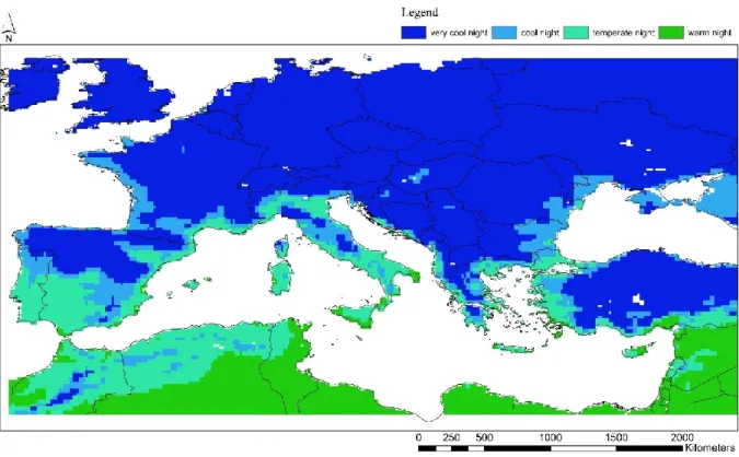 Figure 2.4: CI index - mean of historical period (1976-2005) 