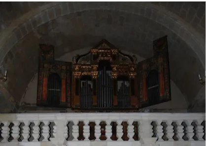 Figure 1.5  The 700-pipe organ built by700-pipe  organ built by Leonardo Spensatello in the 18 th century.