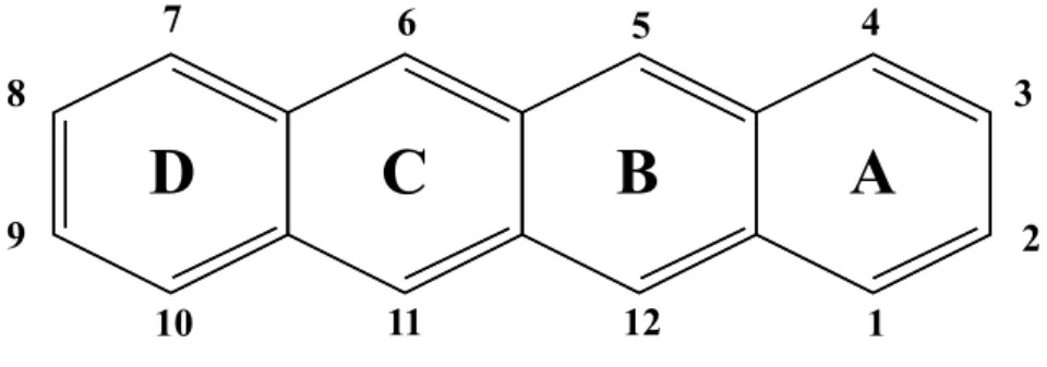 Figure 3. Naphthacene chemical structure.  