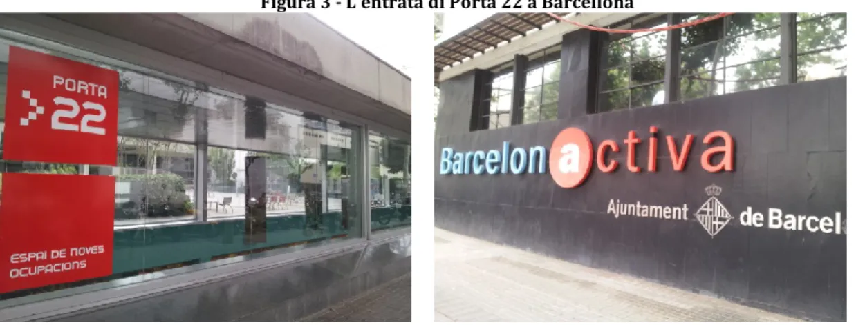 Figura 3 - L'entrata di Porta 22 a Barcellona 