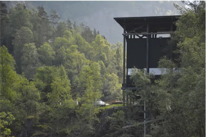 Figura 9. Peter Zumthor, Museo delle miniere di zinco di Allmannajuvet, Norvegia, 2016 (foto F