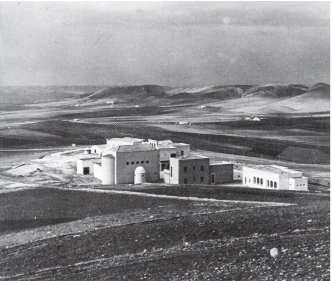 Figura 6. Borgo Amerigo Fazio (Trapani). Veduta generale dell’impianto, Luigi Epifanio, 1940 (da Bevilacqua 2002, p