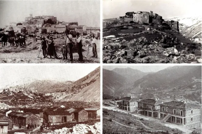 Figura  10.  Immagini  storiche  di  Frattura,  frazione  di  Scanno  (L’Aquila),  gentilmente  concesse  da  Michele  D’Alessandro