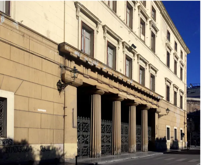 Figura 3. Palermo. Palazzo delle Reali Finanze, veduta esterna (foto D. Sutera, 2019).