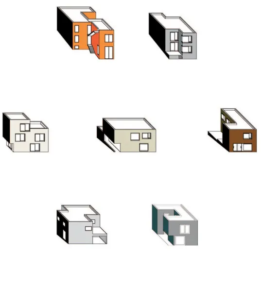 Figura 6. AFF, progetto di sette case unifamiliari, Weimar. AAFFB.