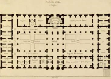 Figura 9. François Debret, Naples, palais des  Etudes, in Voyage en Italie: de Rome à Naples