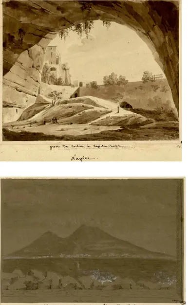 Figura 10. François Debret, Naples, Grotte des  Cordiers à Cappella Vecchia, in Voyage en Italie: 