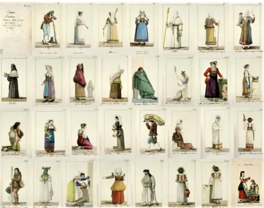 Figura 4.  François Debret (inc. P.L.M. Petit), Costumes italiens dessinés à Rome en 1807, 1809: n