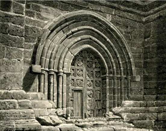 Figura 6. Agrigento, chiesa di San Niccolò, portale (da Chiesi 1892, p. 149).