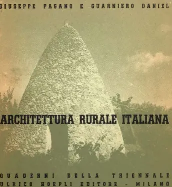 Figura 4. Copertina di Architettura rurale italiana (da  Pagano, Daniel, 1936) .