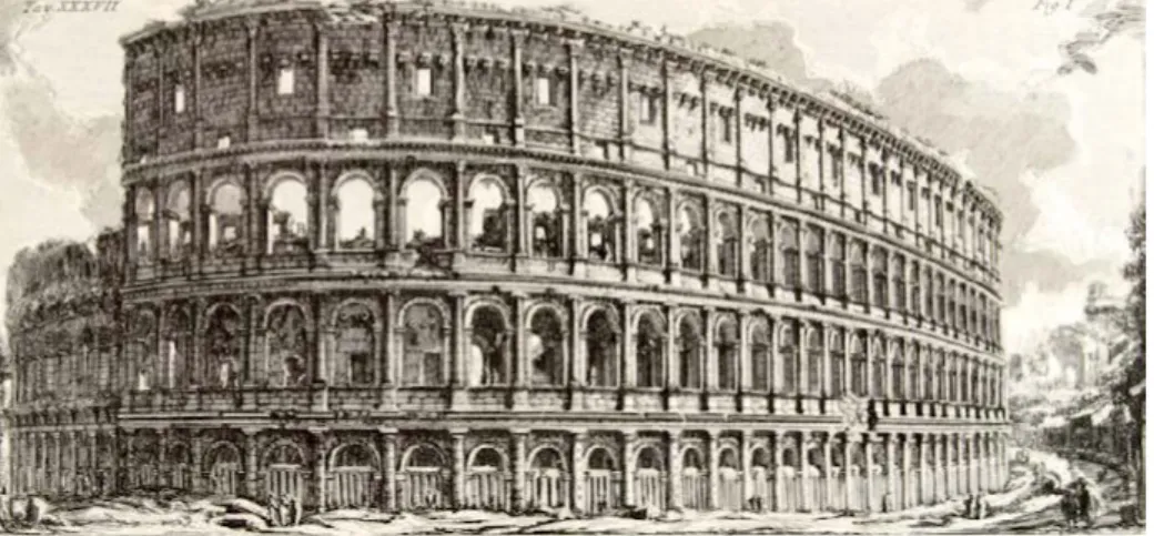 Figura 6. Giovanni Battista Piranesi, Veduta del Ponte Salario sull’Aniene (Vedute di roma, Roma,  s.d.)