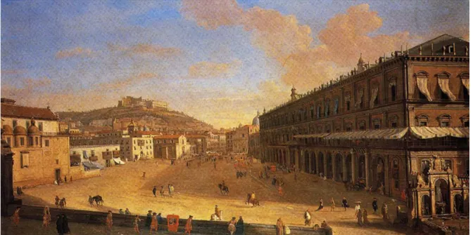 Figura 4. Gaspar van Wittel, il Largo di Palazzo, 1706. Già Roma, Collezione privata (da De Seta 1997)
