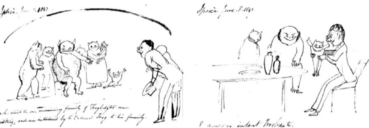 Figure 2-3. Edward Lear, visita alle grotte di Ispica, a sinistra «Ipsica. June 8, 1847P