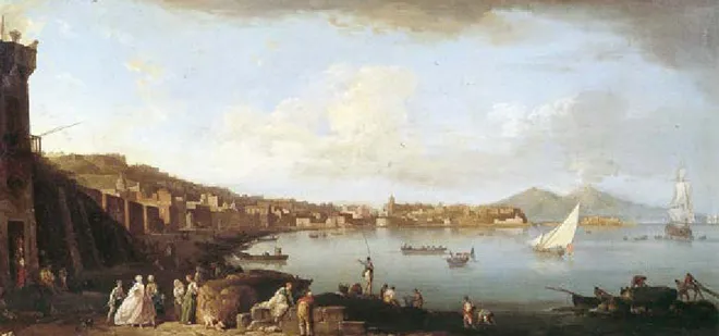 Figura 13. Claude-Joseph Vernet, Napoli da Mergellina, 1746, olio su tela. Alhwick, Coll