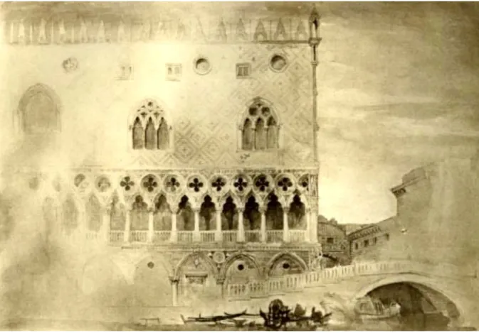 Figure 5. John Ruskin, Exterior of Ducal Palace, Venice (1845) (from Ruskin 1903b, IV, p