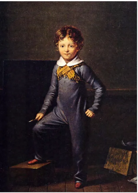 Figura 1. Étienne Delécluze,  ritratto del nipote: Eugène  Viollet-le-Duc à l'âge de cinq ans  (da Bercè 2013, p