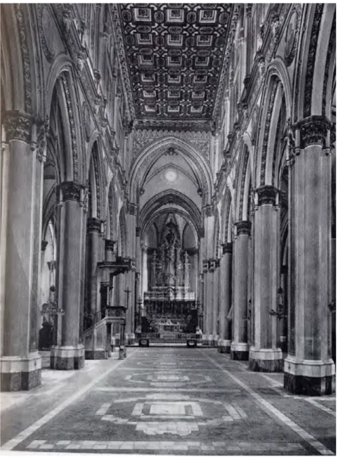 Figura 10. Napoli, chiesa di  San Domenico Maggiore,  la navata centrale (Firenze,  archivio Alinari).