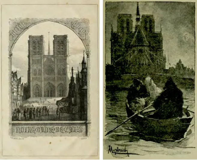 Figura 4. Gustave Brion, frontespizio per Notre-Dame de Paris, 1865 ca. (V. Hugo, Notre-Dame de Paris, illustrée de soxainte- soxainte-dix dessins par Brion, J
