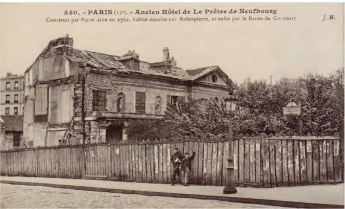 Figure 5. Paris, Ancien Hôtel de Le Prêtre de Neufbourg (carte postale ancienne, début du XX e  siècle, collection particulière).