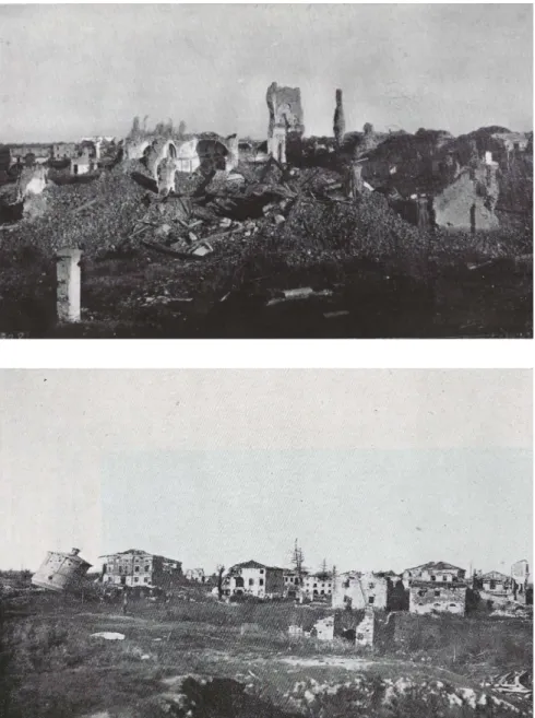Figura 18. San Donà di Piave,  Rovine del centro abitato (da Moschetti 1928-31, vol. 