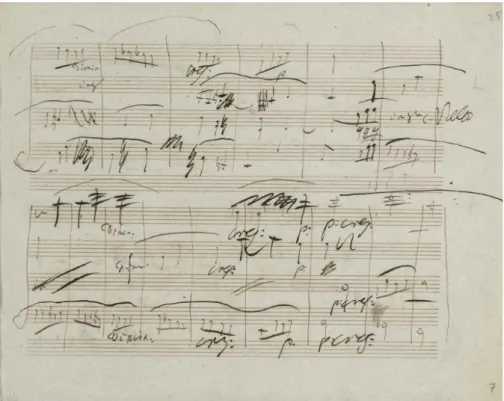 Figure  .a.  Autograph  c,  f.  r,  mm.    to    (reproduced  with  permission  by  Staatsbibliothek zu Berlin – Preußischer Kulturbesitz, Musikabteilung mit  Mendelssohn-Archiv) 