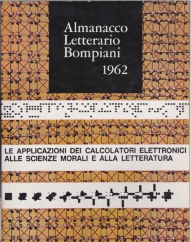 Fig. 1 The cover of Almanacco Bompiani 1962 
