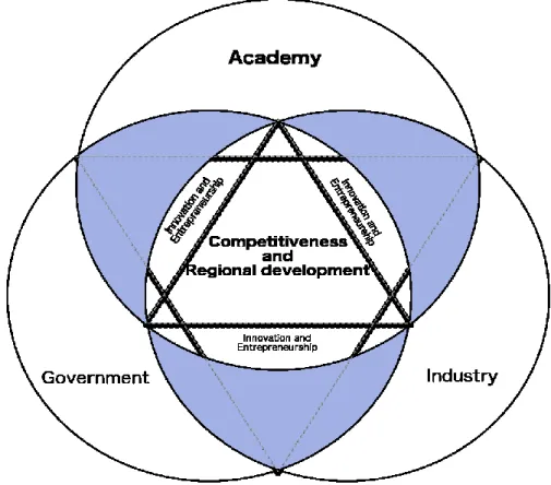 Figura  3.  Nuova  proposta  di  modello  concettuale:  Triangolazione  della  tripla  elica