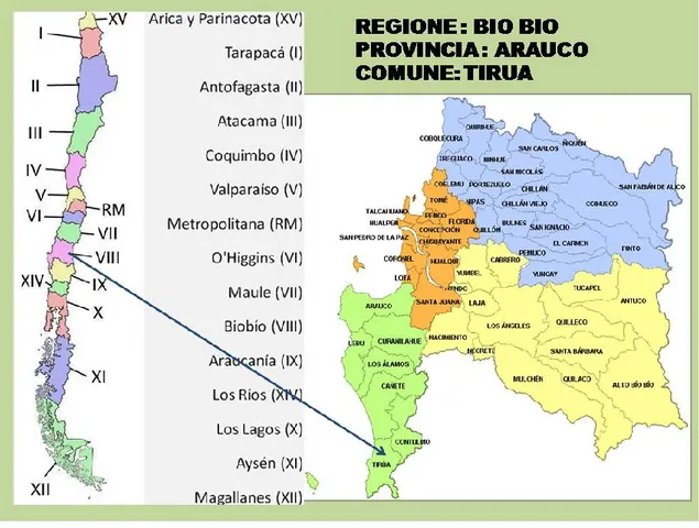 Figura 13 Mappa del Cile 