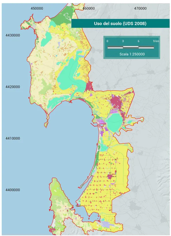 Fig. 8a – Carta dell’uso del suolo. 