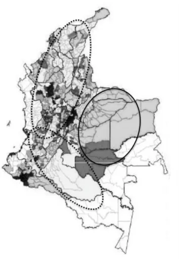 Figure  2.  Geographic  distribution  of  livestock  systems  in  Colombia  for  the  year  2010