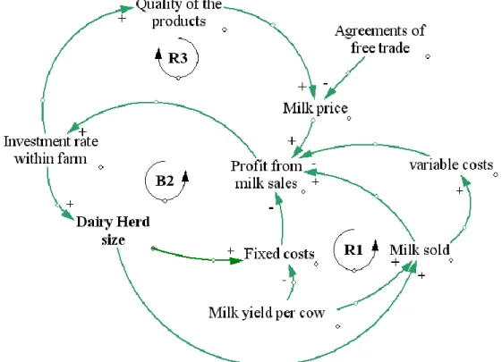 Figure 3. Production-economic component of the Colombian livestock system 