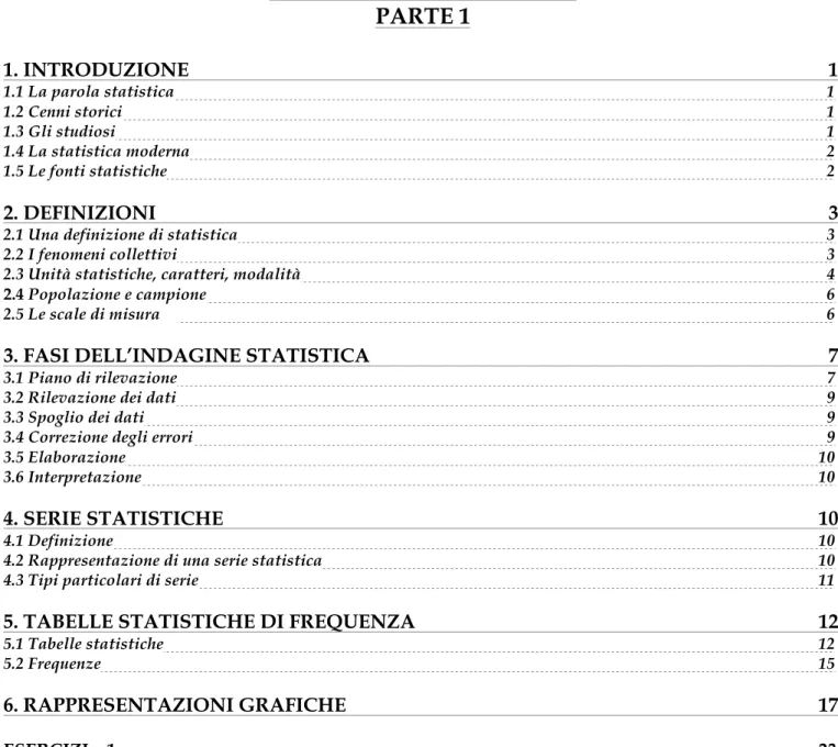 5. TABELLE STATISTICHE DI FREQUENZA          12 