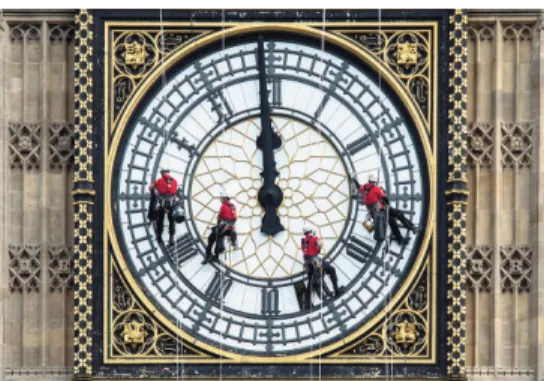 Fig.  7  -  Big  Ben  Clock in  London,  under  continuous maintenance (credit: UK Parliament/Stephen Pike).