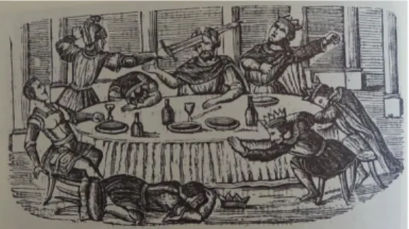 Figure 1. G. Mattaliano, Malaguerra uccide suo padre, in  L ODICO , Storia dei paladini di Francia, vol