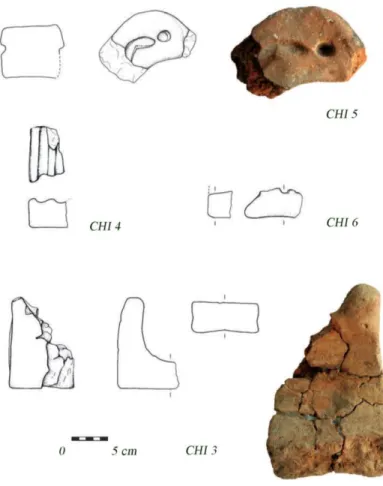 Fig. 10. Alari da Chiusi, Petriolo (CHI 3, 4, 5, 6) (da M ARTELLI  – N IGRO  – S AVELLI  – S POTO  2009, tav