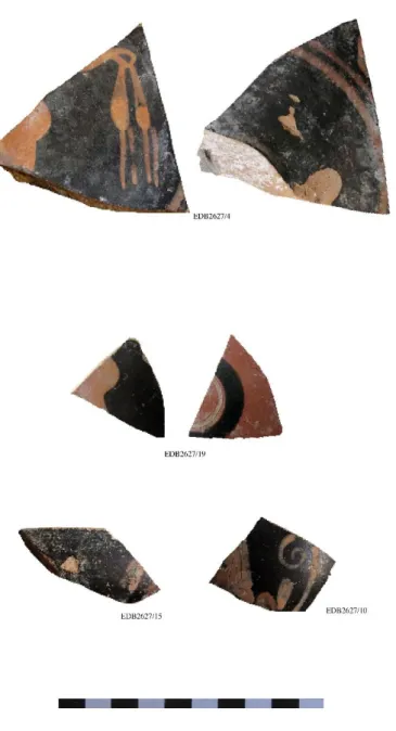 Fig. 12. Ceramica sovradipinta. ED B 2627/4 (fronte e retro); ED B 