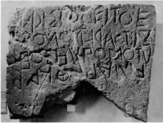 Fig. 1. Iscrizione funeraria di Aristogeitos, da Selinunte (IGLMP 80; Guarducci III,  171, 2; IGDS 73).