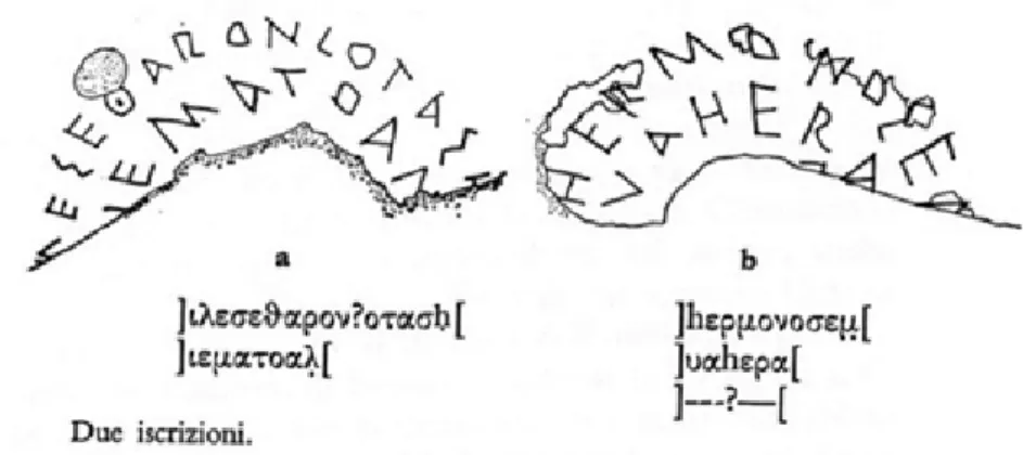 Fig. 9. Graffiti da Segesta, Grotta Vanella (Agostiniani 1997, 371).